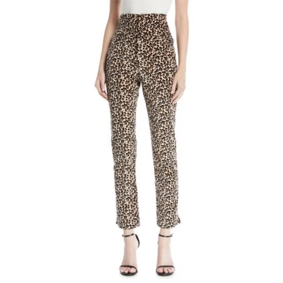 Rebecca Taylor High Rise Velour Pants- New!